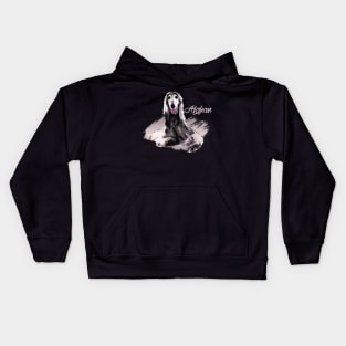 Afghan Hound Kids Hoodie